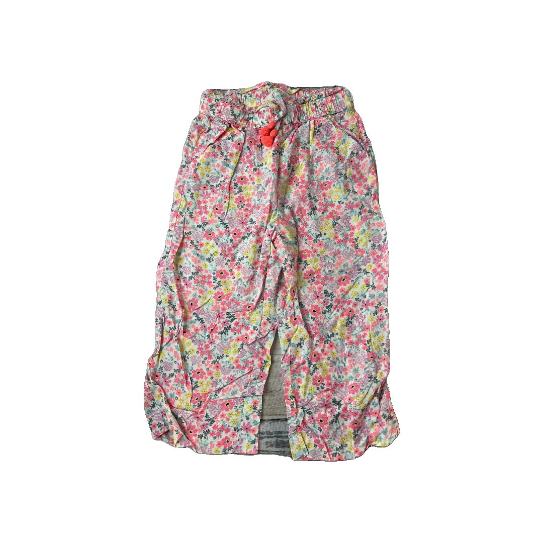 H&M Girls Pink floral Pants Size: 3T Pink floral