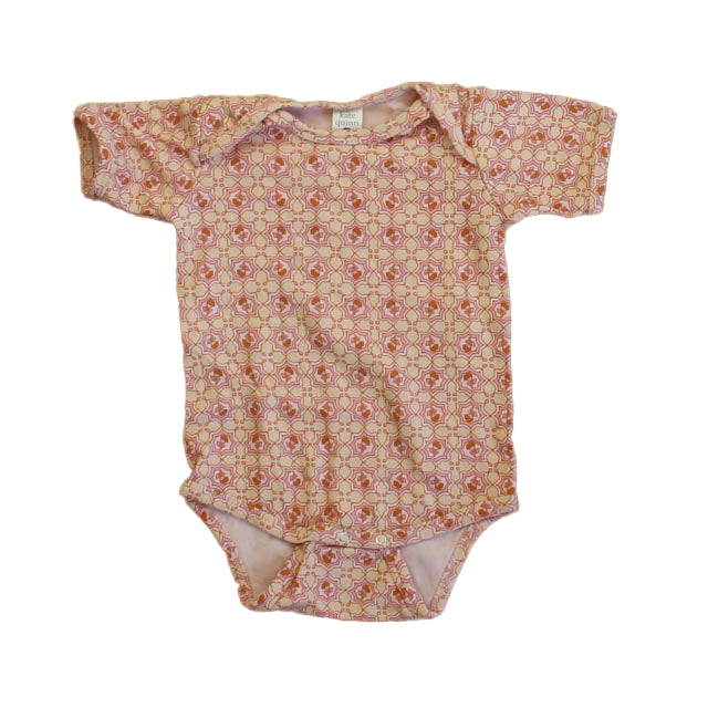 Kate Quinn Organics Girls Pink Floral Onesie Size: 12-18 Months