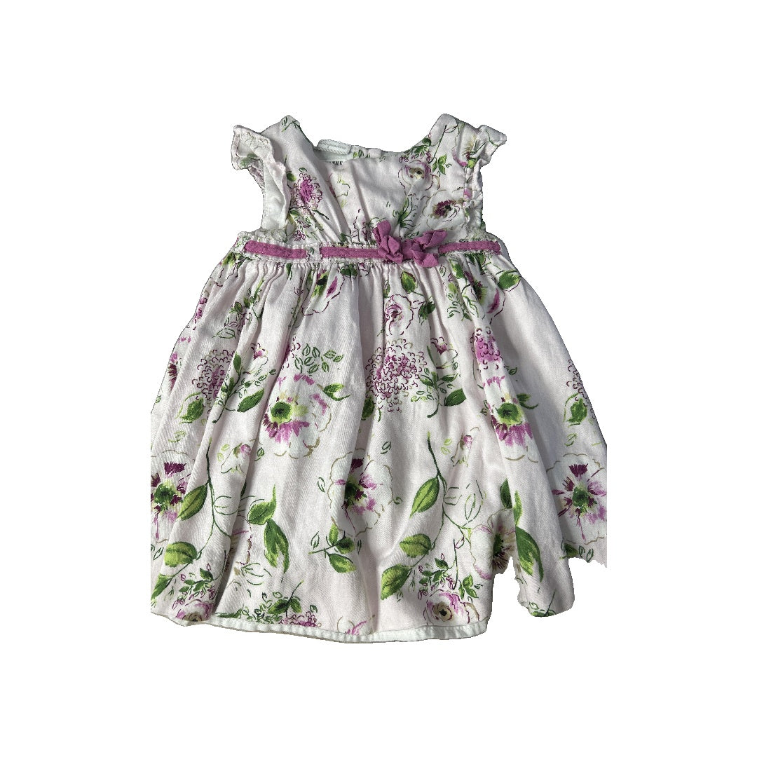 First Impressions Girls Pink floral Dress Size: 12 months Pink floral
