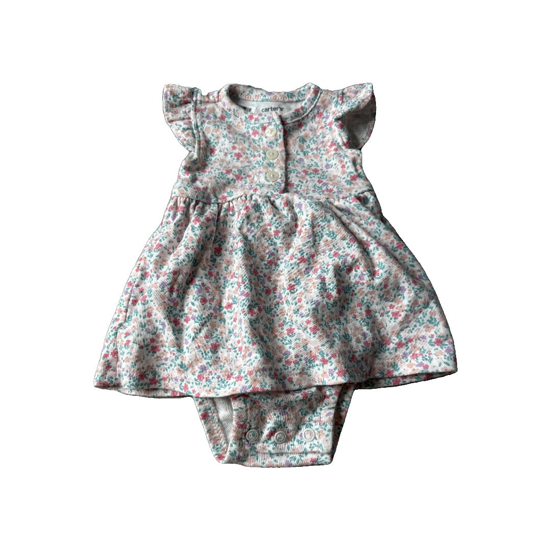 Carters Girls Pink floral Dress Size: Newborn Pink floral