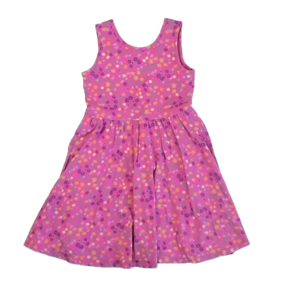 Tea Colllection Girls Pink Floral Dress Size: 8 Years Pink Floral