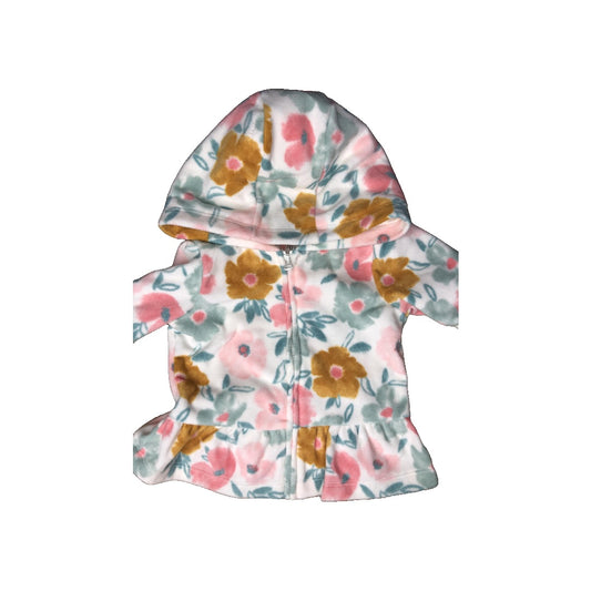 Carters Girls Pink floral Hoodie Size: 3-6 months Pink floral