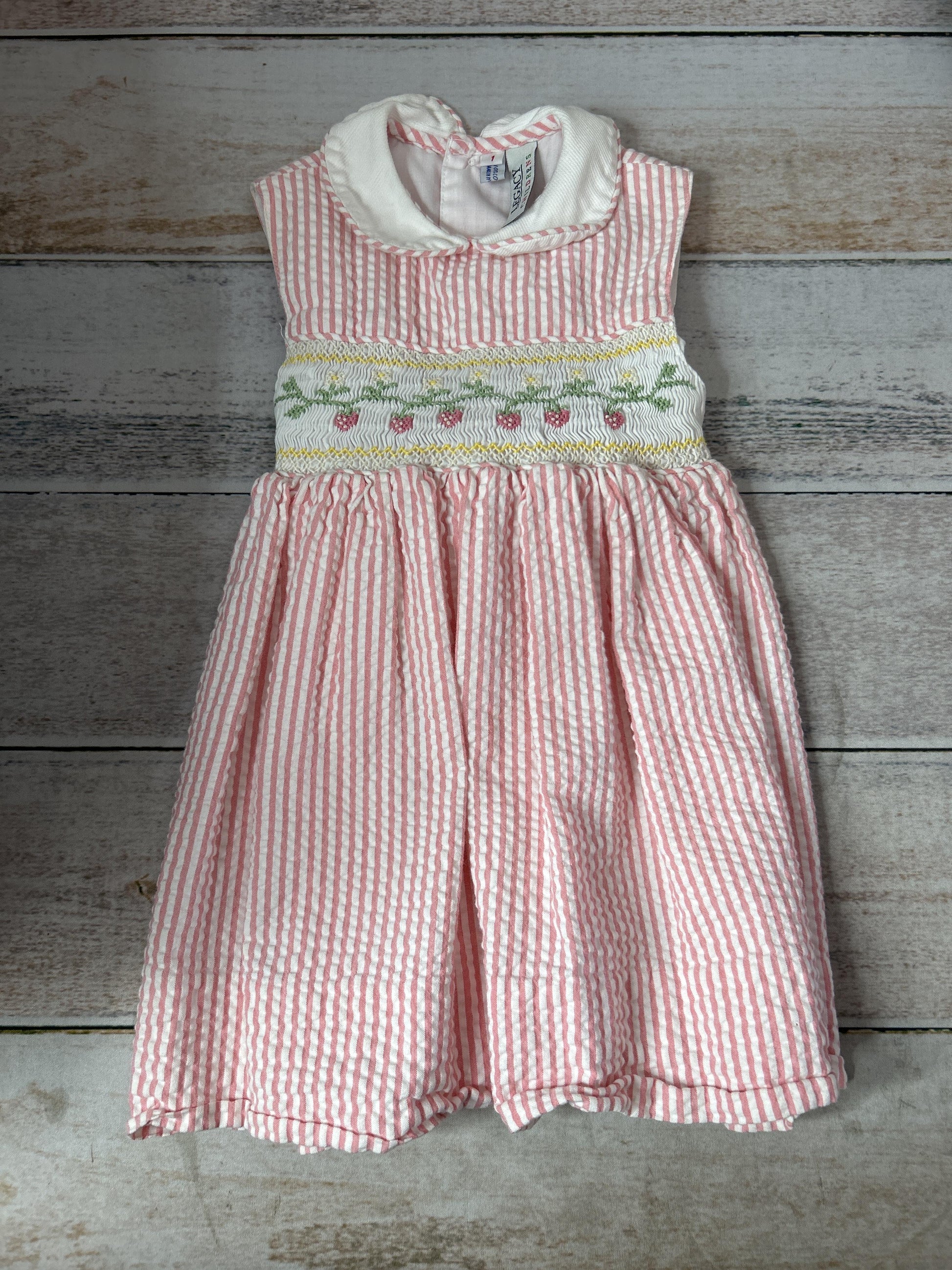 Girls Pink floral Button Down Short Sleeve Size: 12M Pink floral