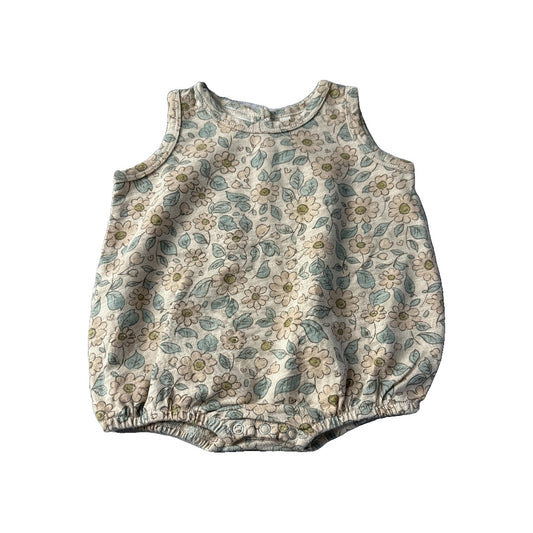 Rylee + Cru Girls pink | Floral Romper Size: 0-3 months pink | Floral