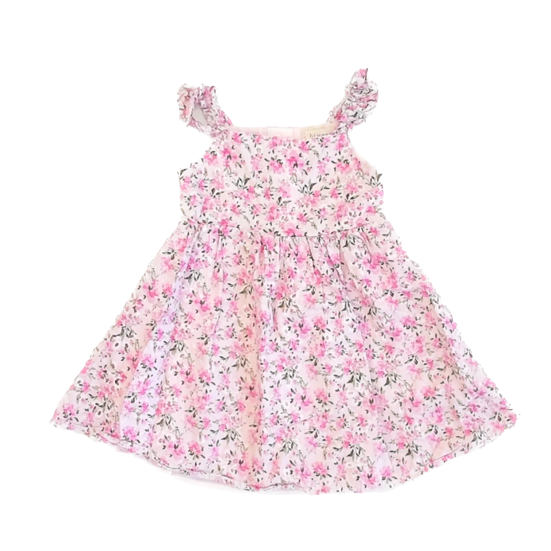 Btween Girls Pink Floral Dress Size: 5T Pink Floral
