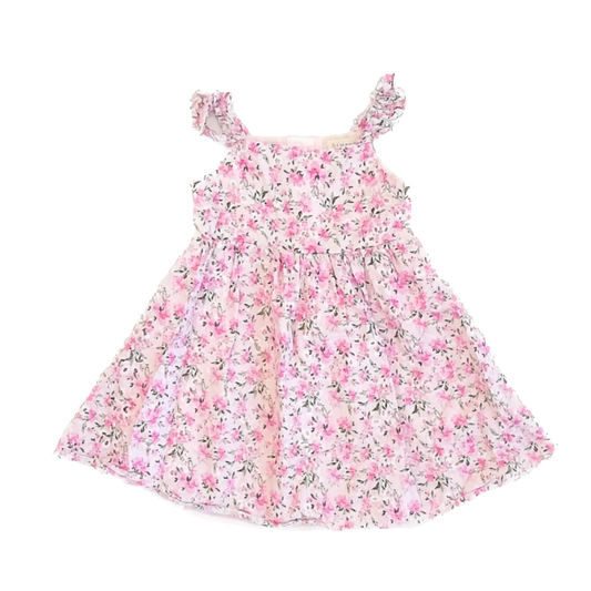 Btween Girls Pink Floral Dress Size: 5T Pink Floral