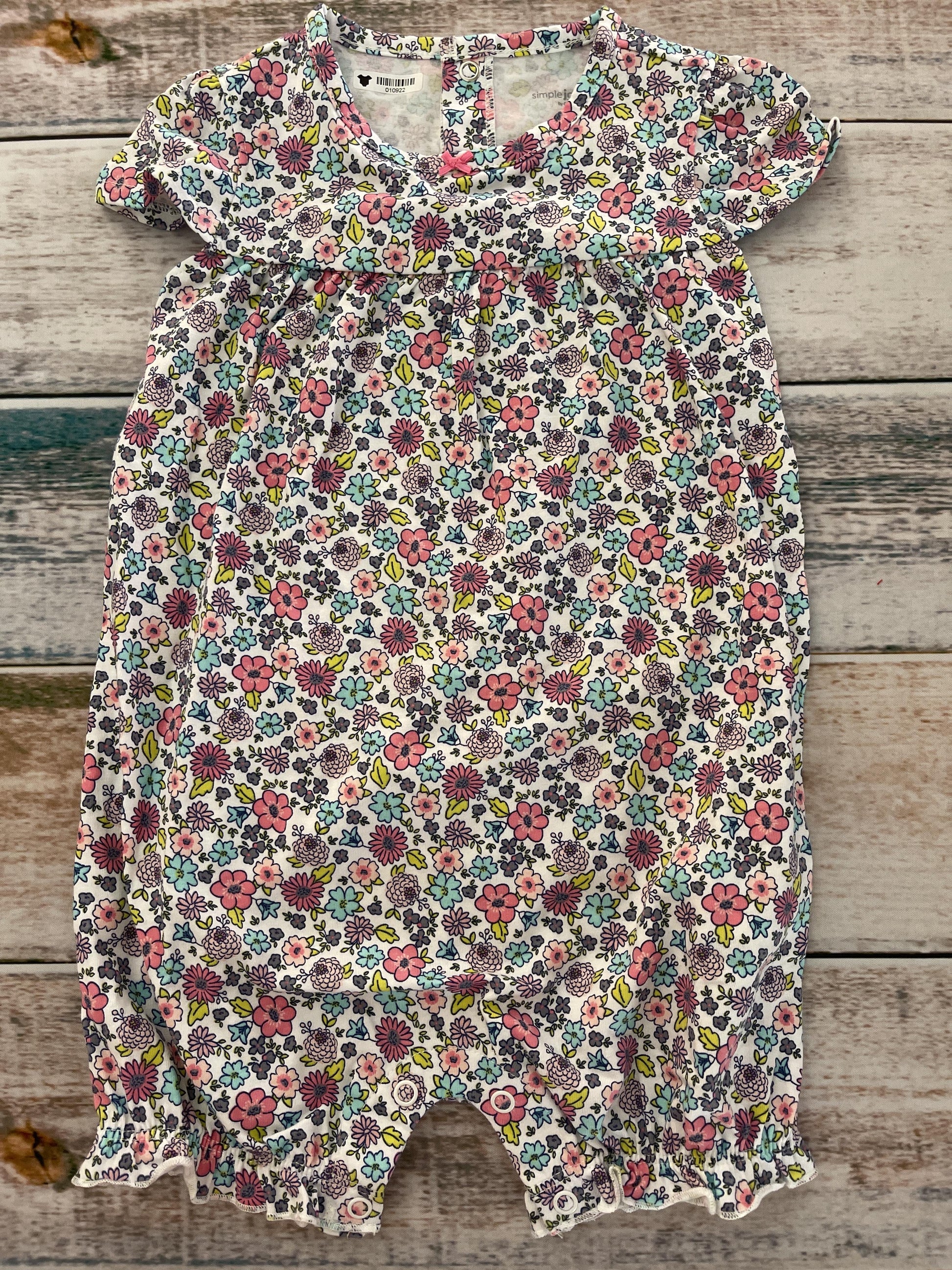 Carters Girls Pink floral Romper Size: 24 months Pink floral