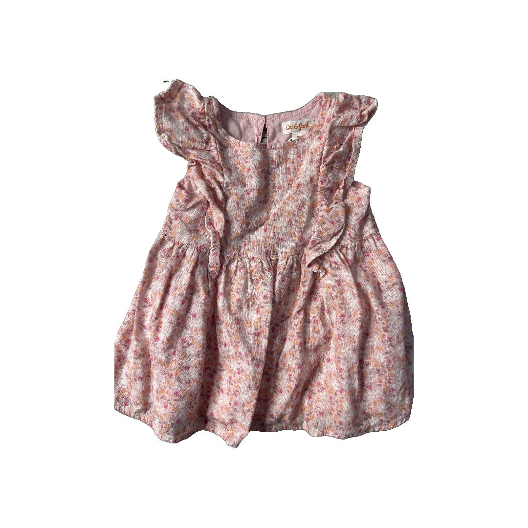 Girls Pink floral Dress Size: 18 months Pink floral