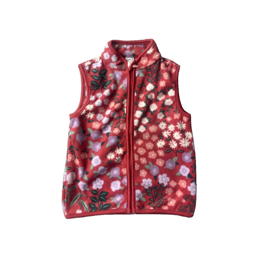 Girls Pink floral Vest Size: 3T Pink floral