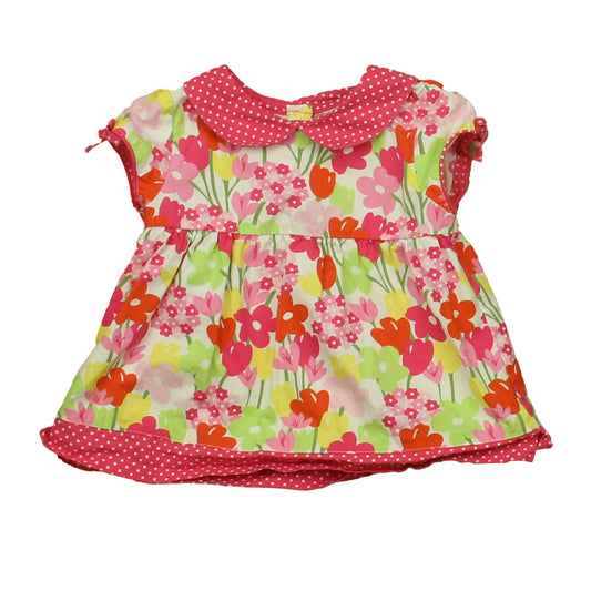 Gymboree Girls Pink Floral Blouse Size: 18-24 Months Pink Floral
