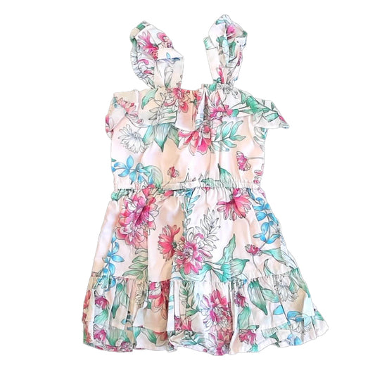 Janie and Jack Girls Pink Floral Dress Size: 18-24 Months Pink Floral