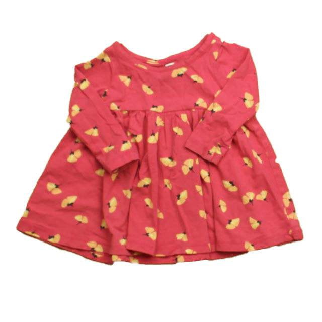 Tea Girls Pink Floral Dress Size: 3-6 Months Pink Floral