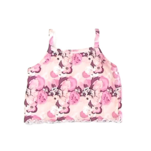 Kate Quinn Girls Pink Floral Tank Top Size: 2T Pink Floral