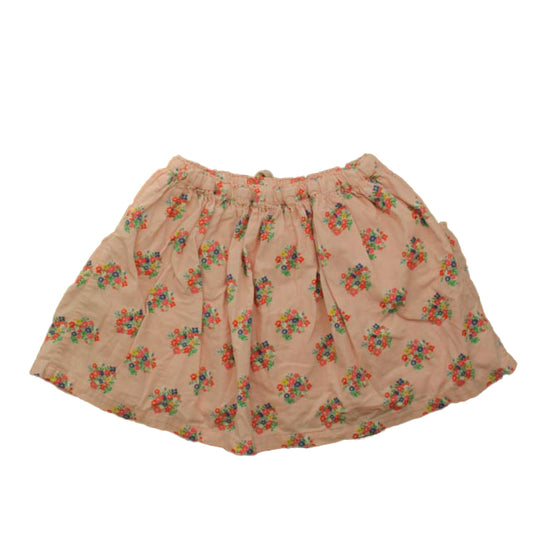 Boden Girls Pink Floral Skirt Size: 9-10 Years