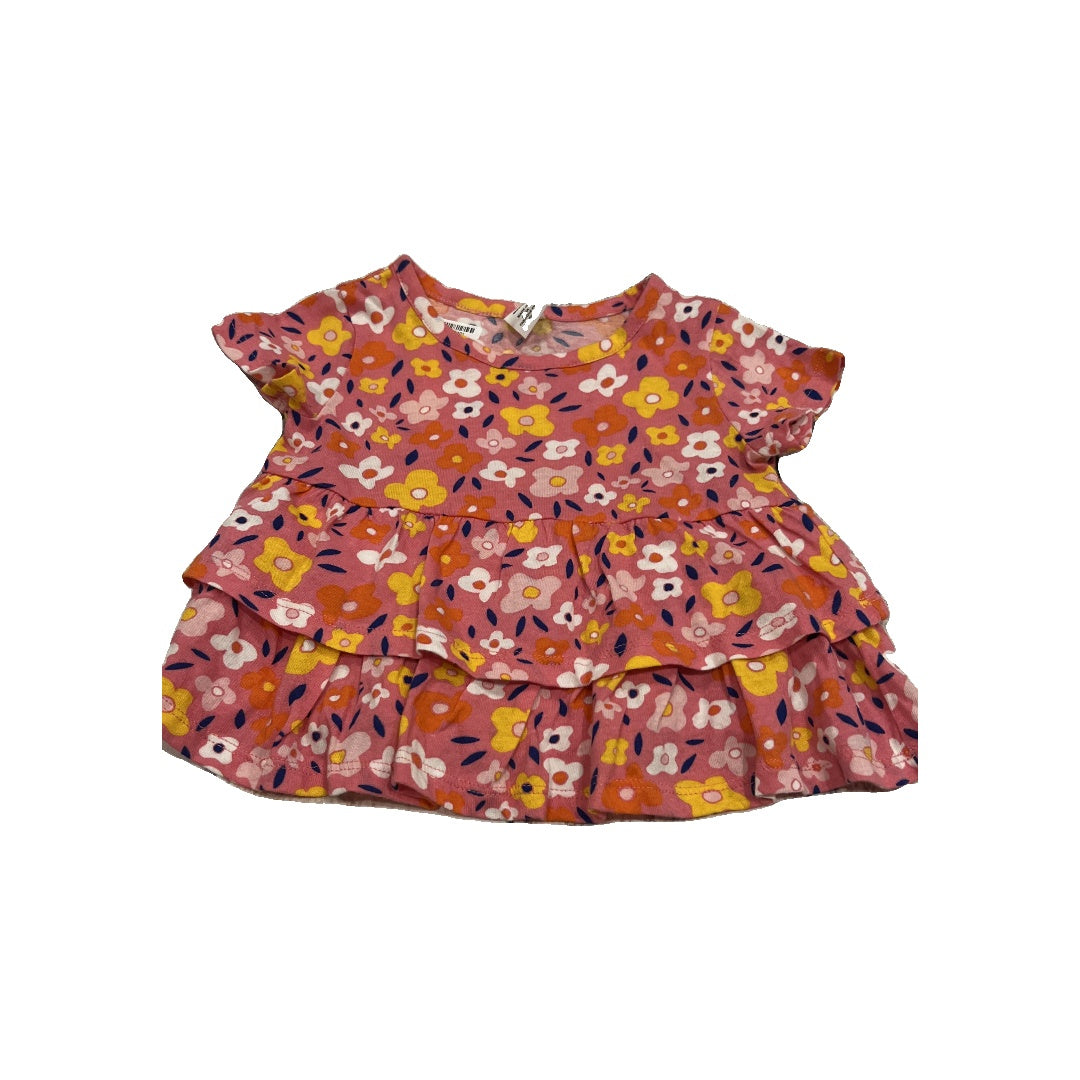 Harper Canyon Girls Pink floral Shirt Size: 12 months Pink floral