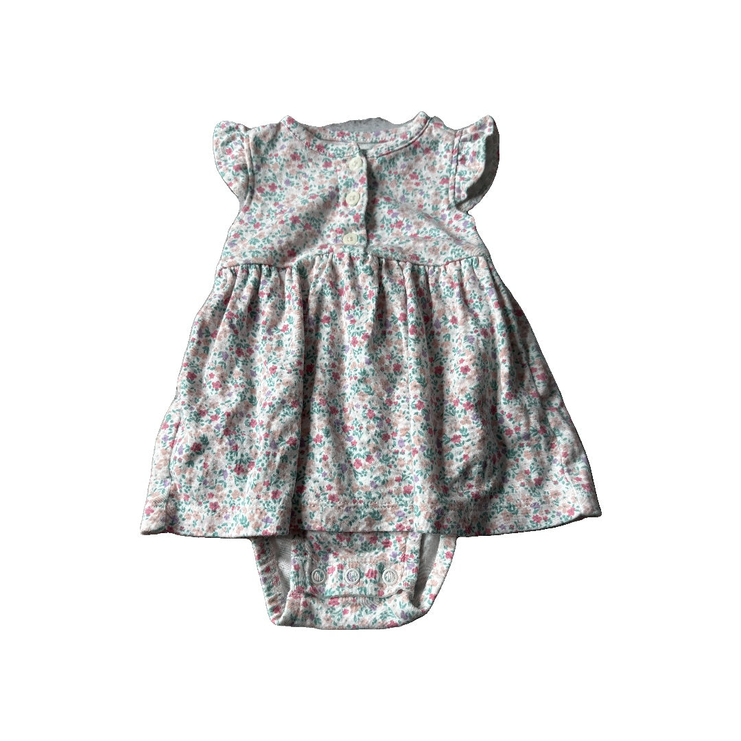 Carters Girls Pink floral Dress Size: 3 months Pink floral