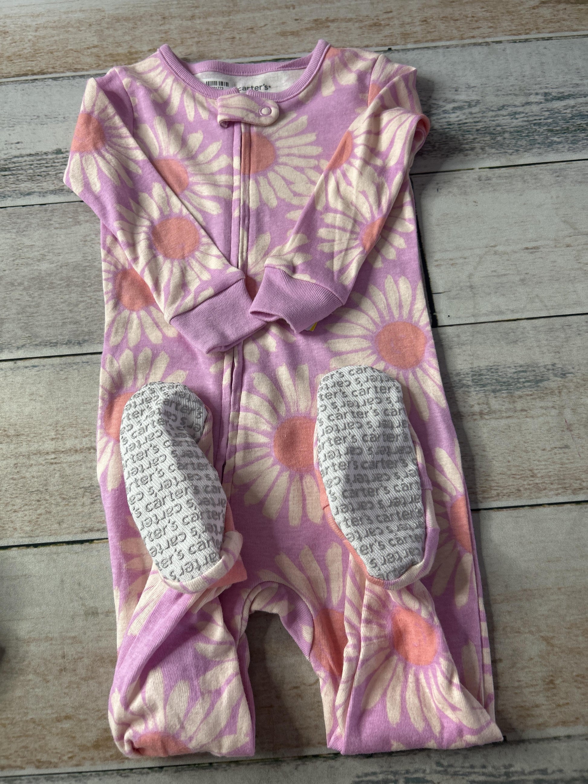 Carters Girls Pink floral Pajamas Size: 12M Pink floral
