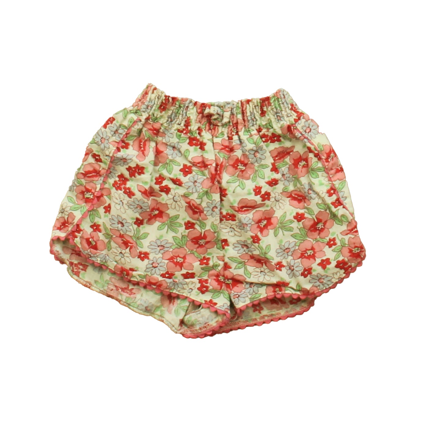 Ralph Lauren Girls Pink Floral Shorts Size: 9 Months Pink Floral