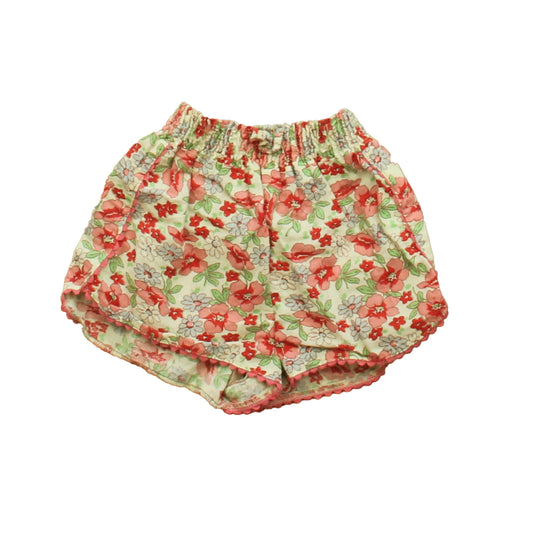 Ralph Lauren Girls Pink Floral Shorts Size: 9 Months Pink Floral