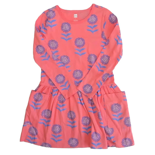 Tea Collection Girls Pink Floral Dress Size: 5T Pink Floral