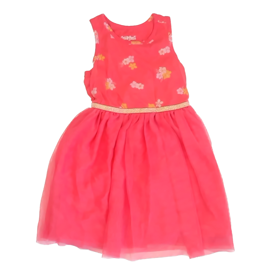 Cat & Jack Girls Pink Floral Dress Size: 5T Pink Floral