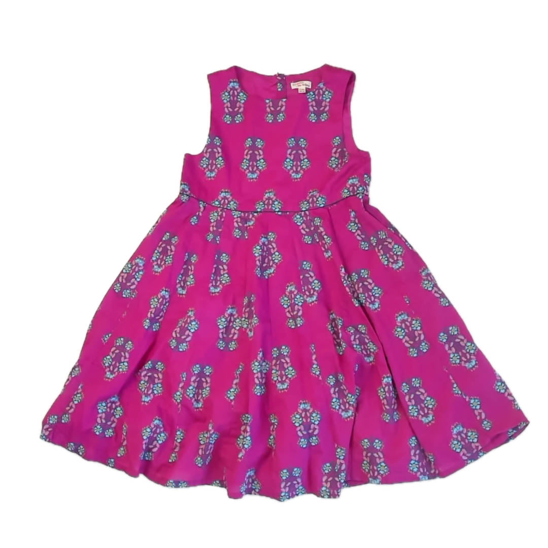 Du Pareil Girls Pink Floral Dress Size: 10 Years Pink Floral