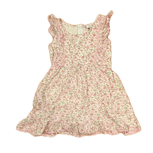 American Girl Girls Pink Floral Dress Size: 6 Years Pink Floral