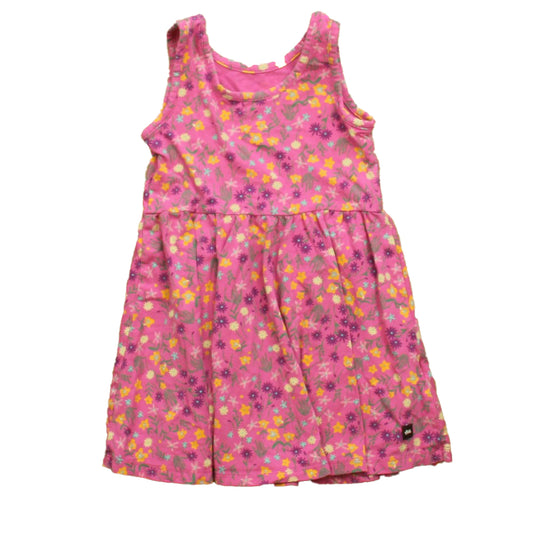 Tea Collection Girls Pink Floral Dress Size: 3T Pink Floral