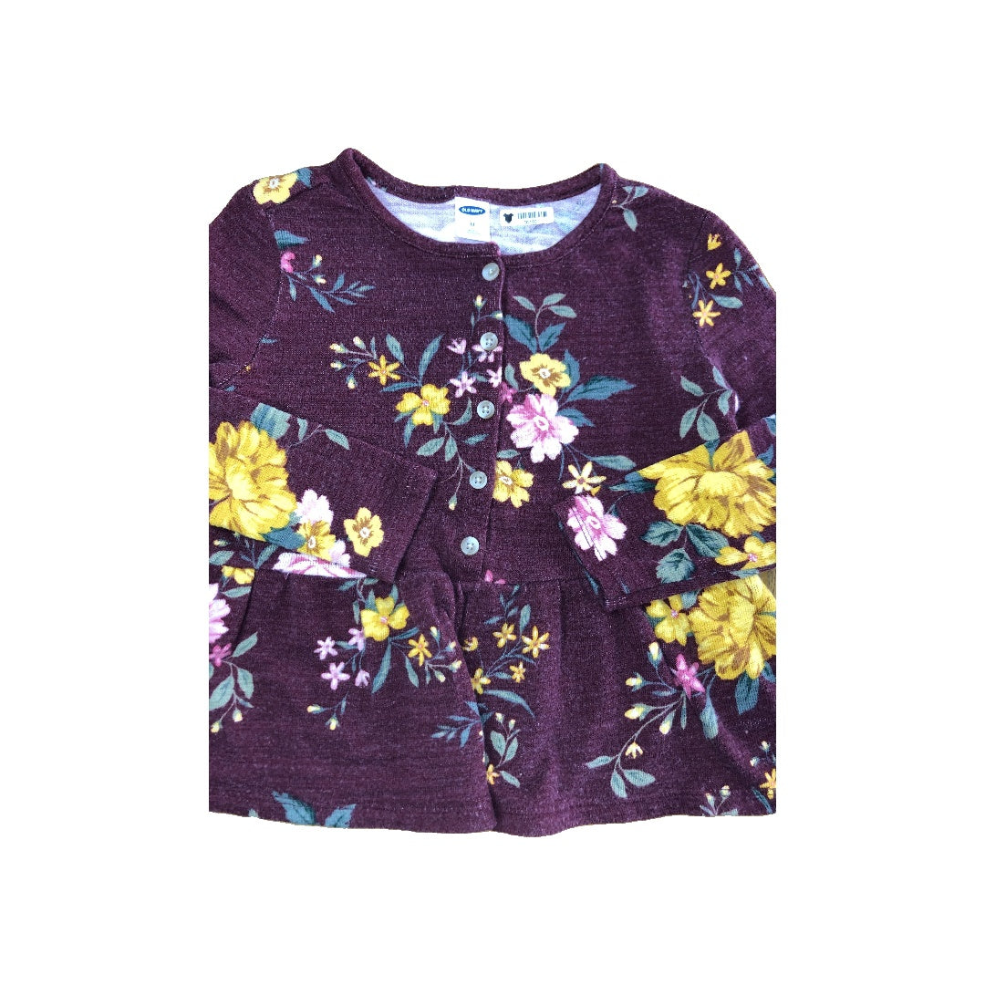 Old Navy Girls Pink floral Sweater Size: 4T Pink floral