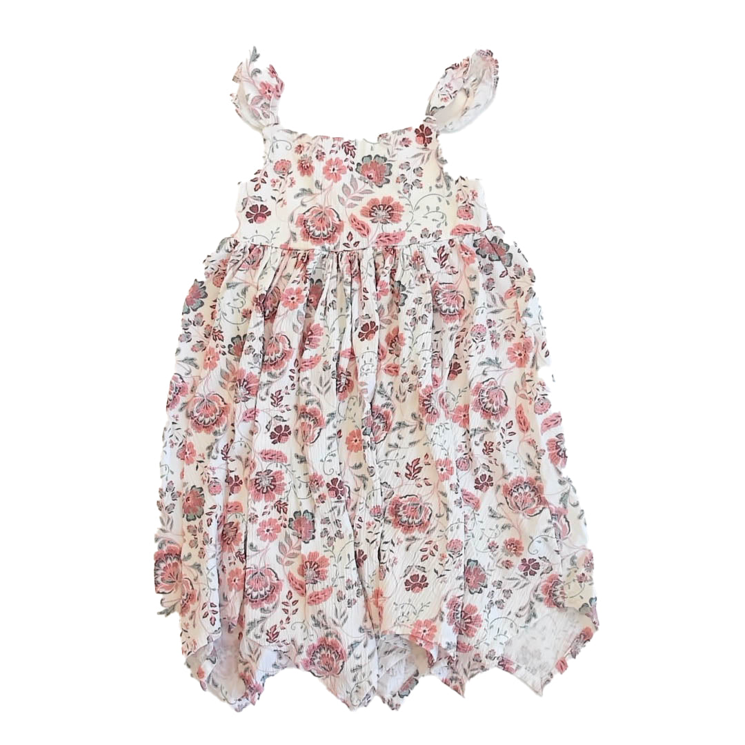 Happily Grey Girls Pink Floral Dress Size: 5T Pink Floral