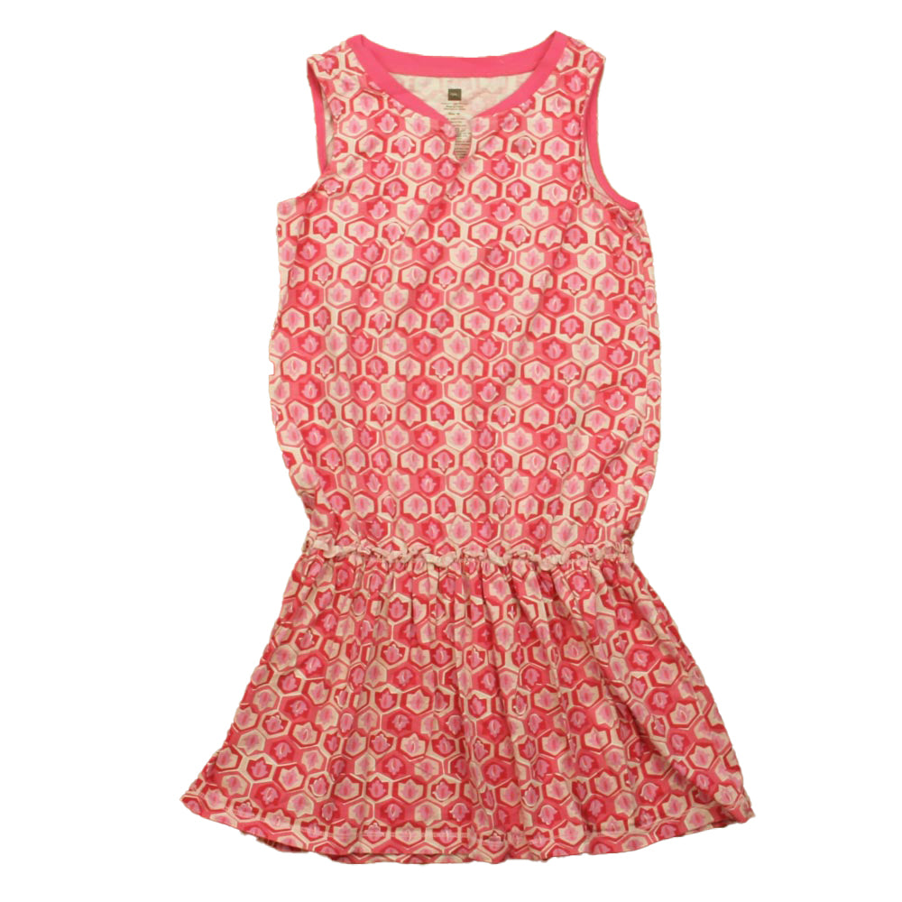 Tea Collection Girls Pink Floral Dress Size: 10 Years Pink Floral