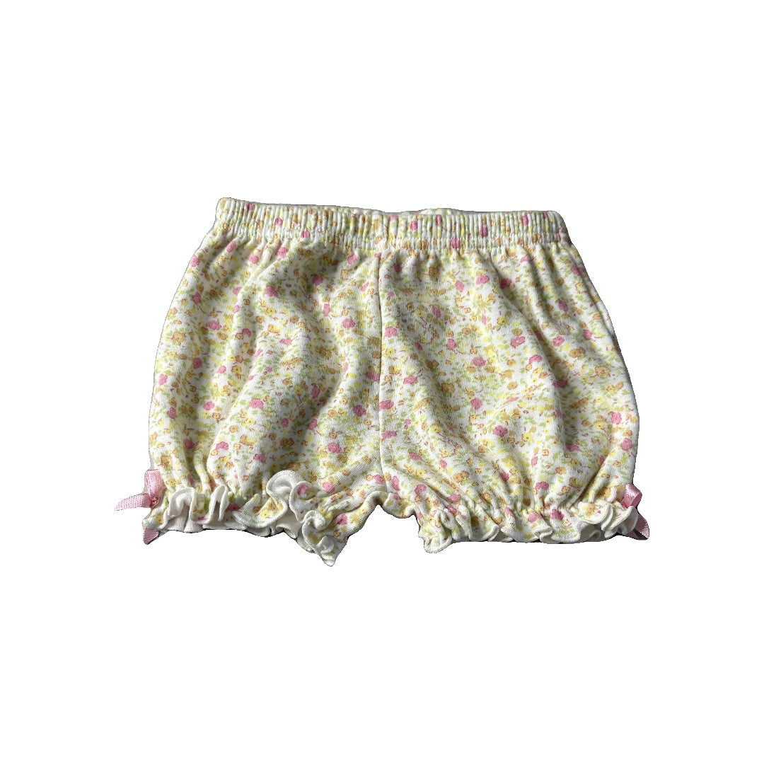 Girls Pink floral Shorts Size: 6-9 months Pink floral