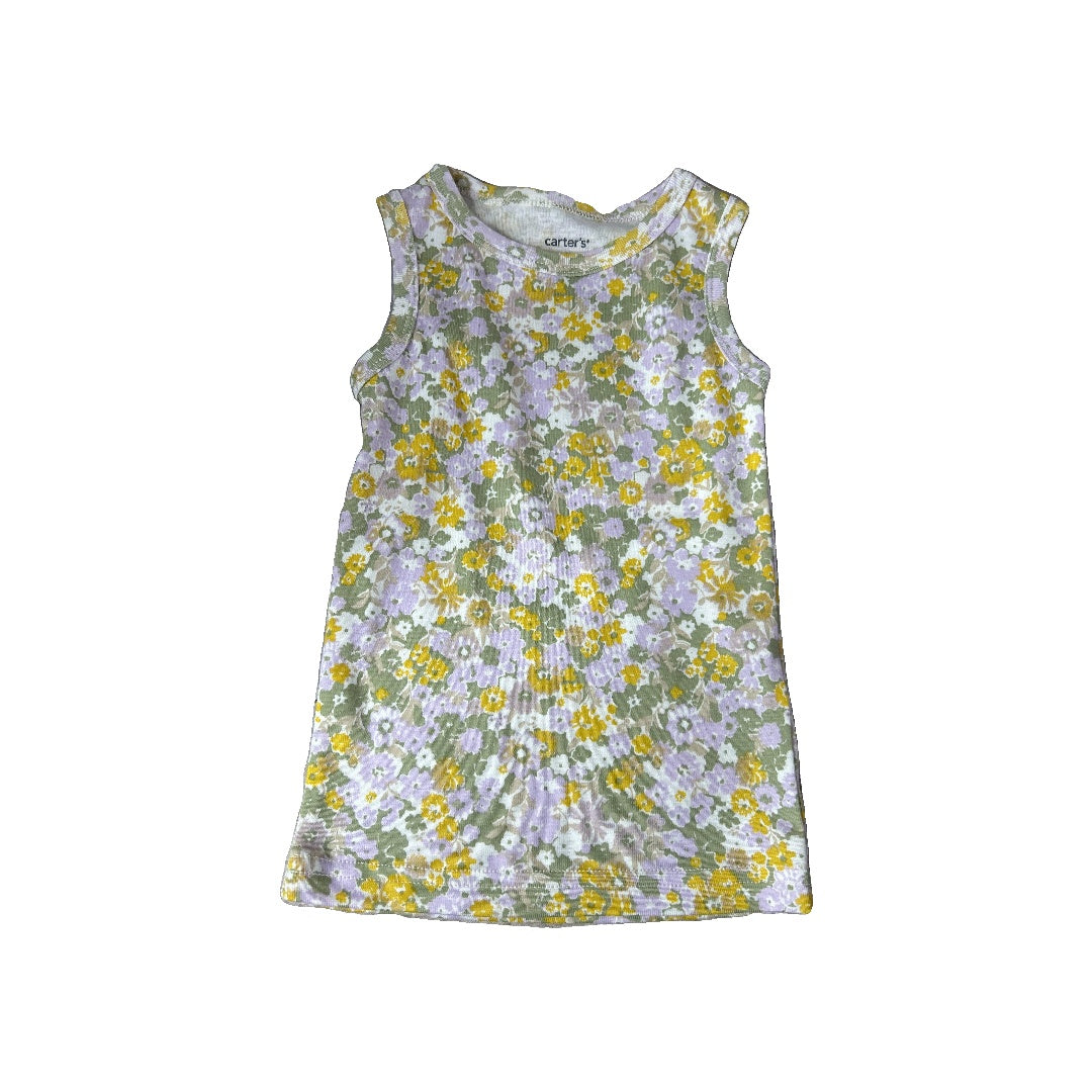 Girls Pink floral Tank Top Size: 2T Pink floral