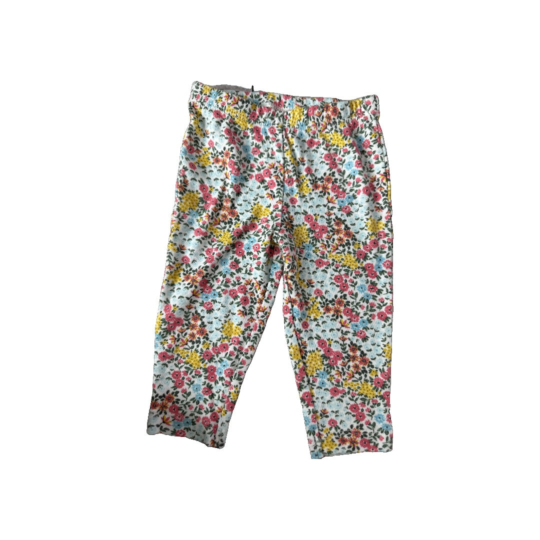 Carters Girls Pink floral Pants Size: 3-6 months Pink floral
