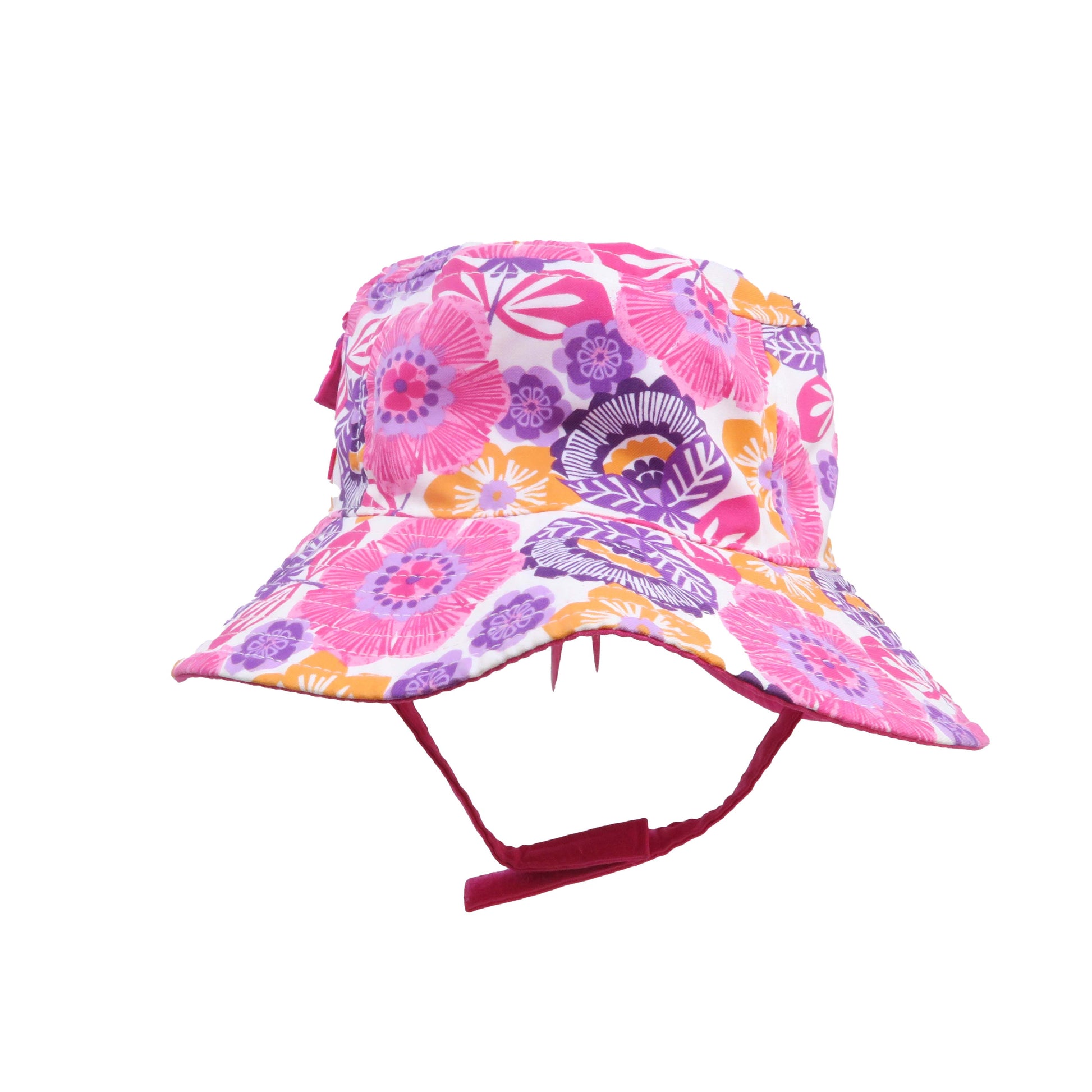 REI Girls Pink | Floral Sun Hat Size: 6-12 Months Pink | Floral