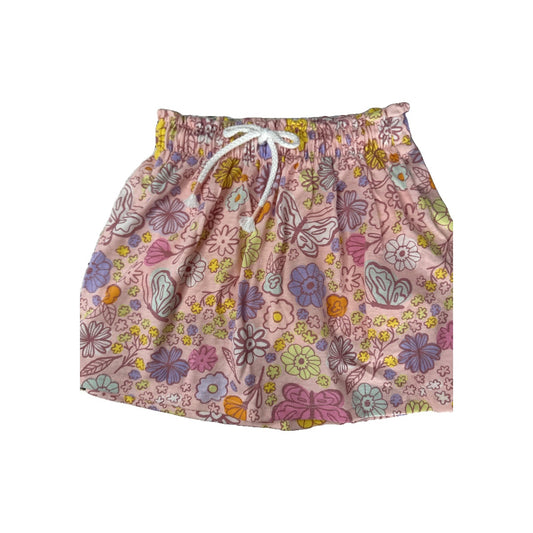 Cat & Jack Girls Pink floral Skirt Size: 5T Pink floral