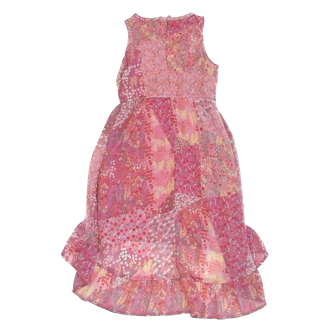 Art Class Girls Pink Floral Sun Dress Size: XS (4-5T) Pink Floral
