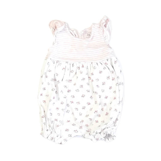 Gap Girls Pink Floral Romper Size: 3-6 Months Pink Floral