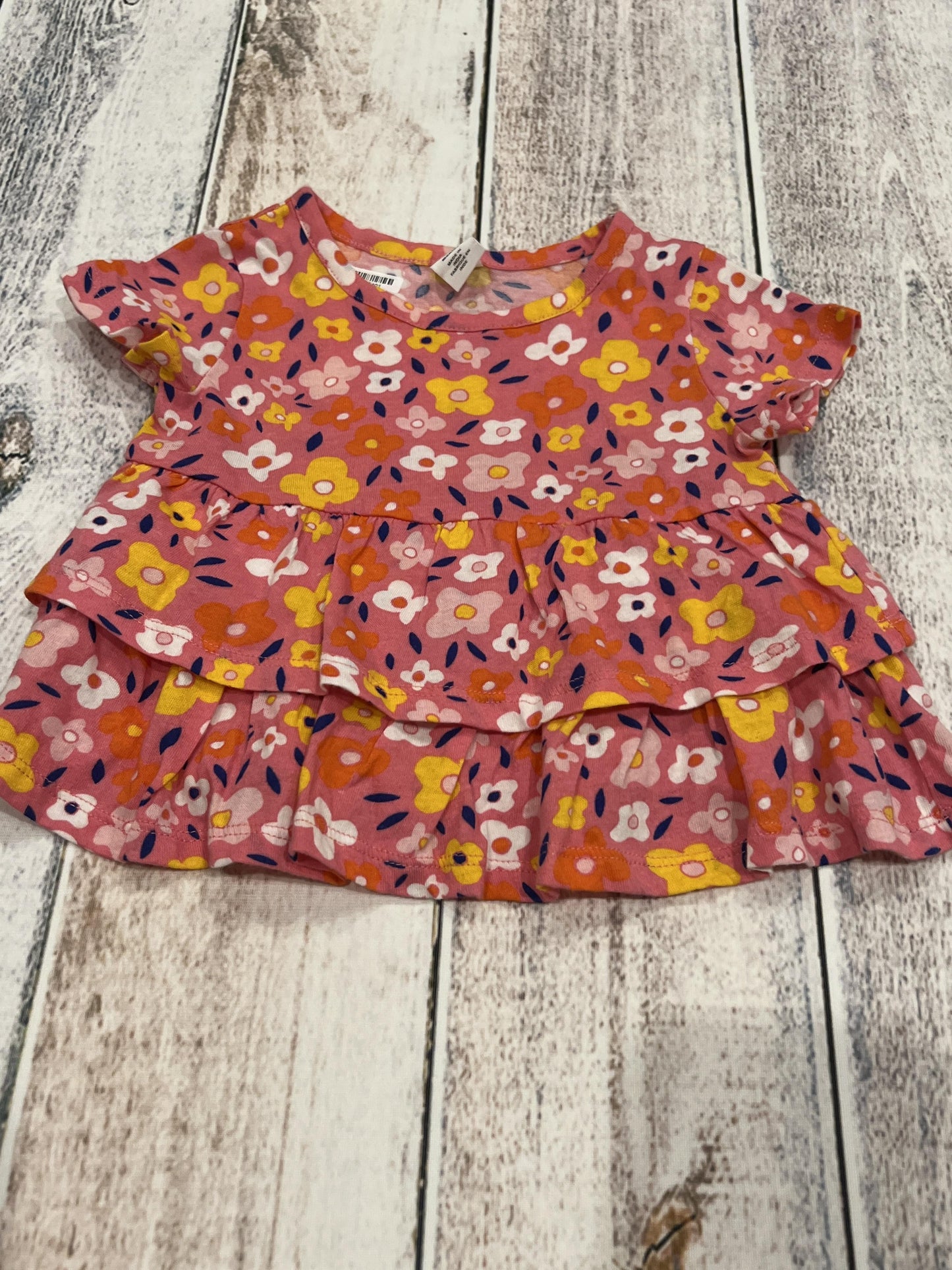 Harper Canyon Girls Pink floral Shirt Size: 12 months Pink floral