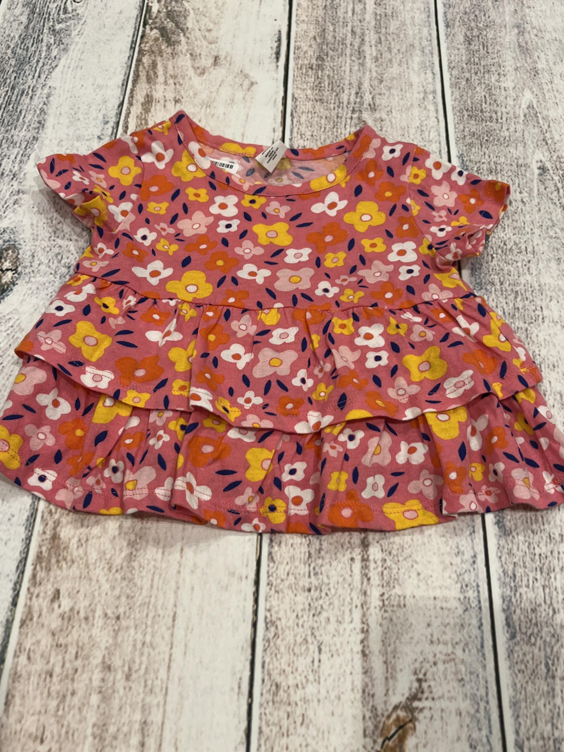 Harper Canyon Girls Pink floral Shirt Size: 12 months Pink floral