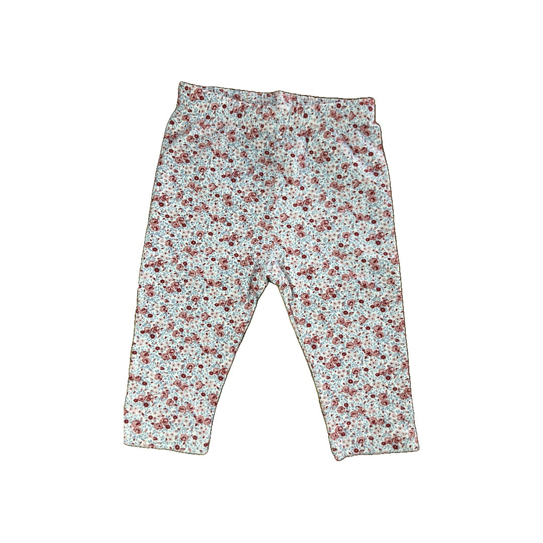 Gap Girls Pink floral Pants Size: 3-6 months Pink floral