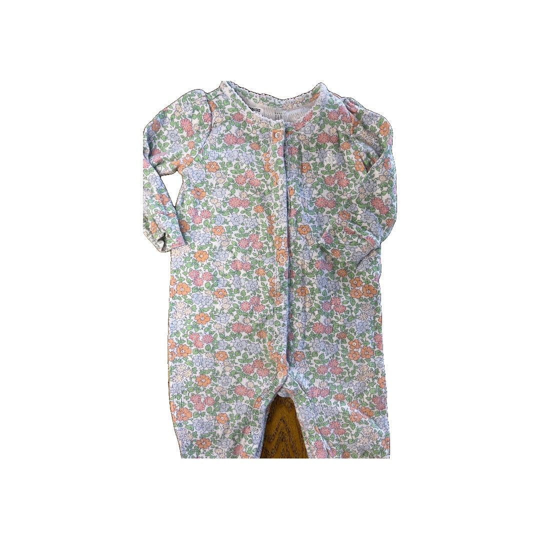 Gap Girls Pink floral Pajamas Size: 6-9 months Pink floral