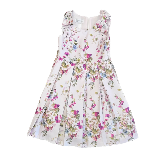 Bonnie Jean Girls Pink Floral Special Occasion Dress Size: 6 Years Pink Floral