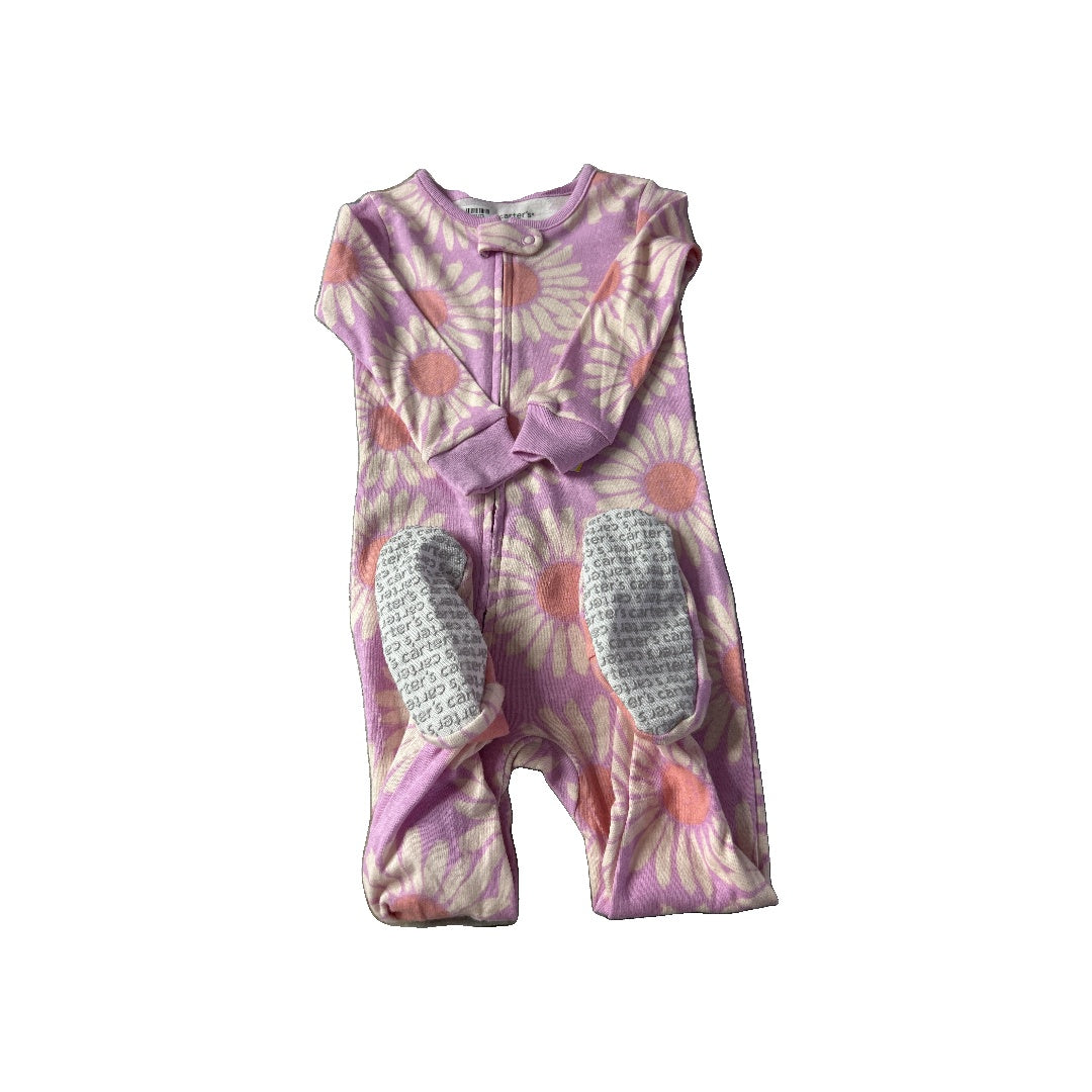 Carters Girls Pink floral Pajamas Size: 12M Pink floral