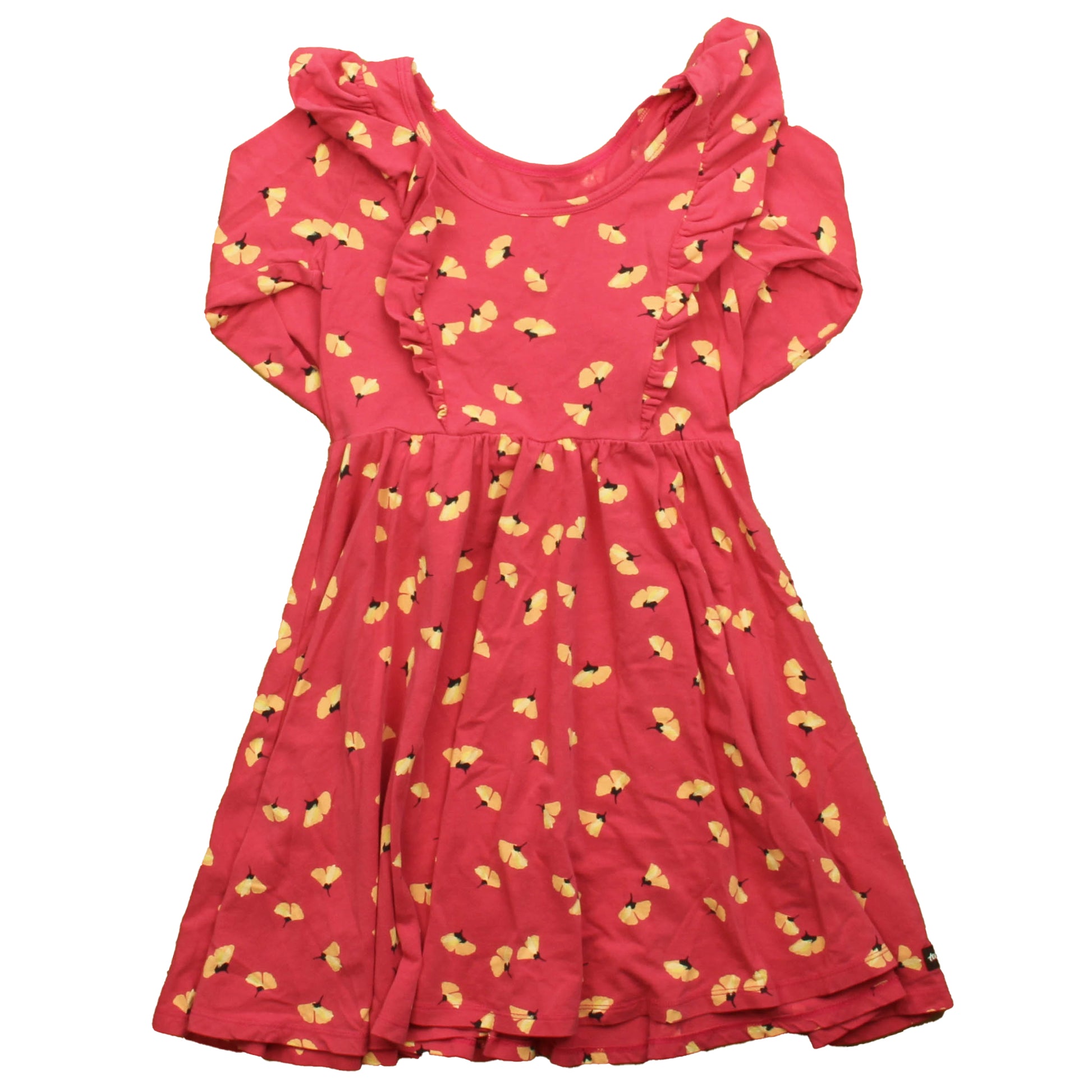 Tea Collection Girls Pink Floral Dress Size: 7 Years Pink Floral