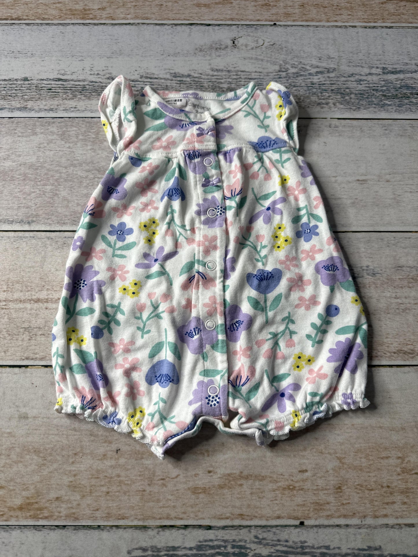 Carters Girls Pink floral Jumper Size: 3 months Pink floral