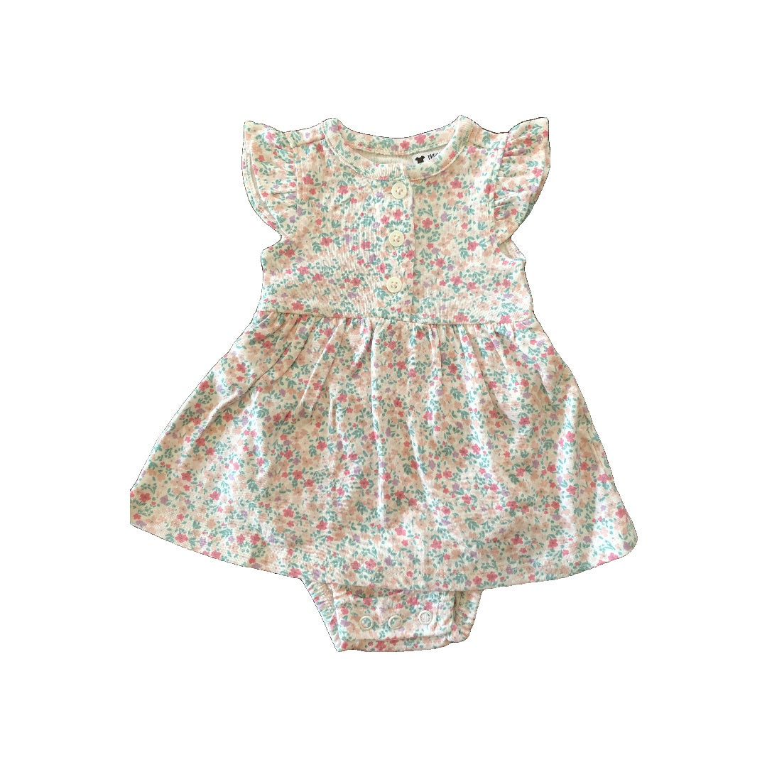 Carters Girls Pink floral Dress Size: Newborn Pink floral