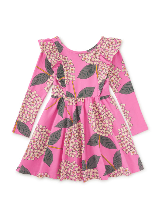 Tea Collection Girls Pink Floral Dress Size: 5T Pink Floral