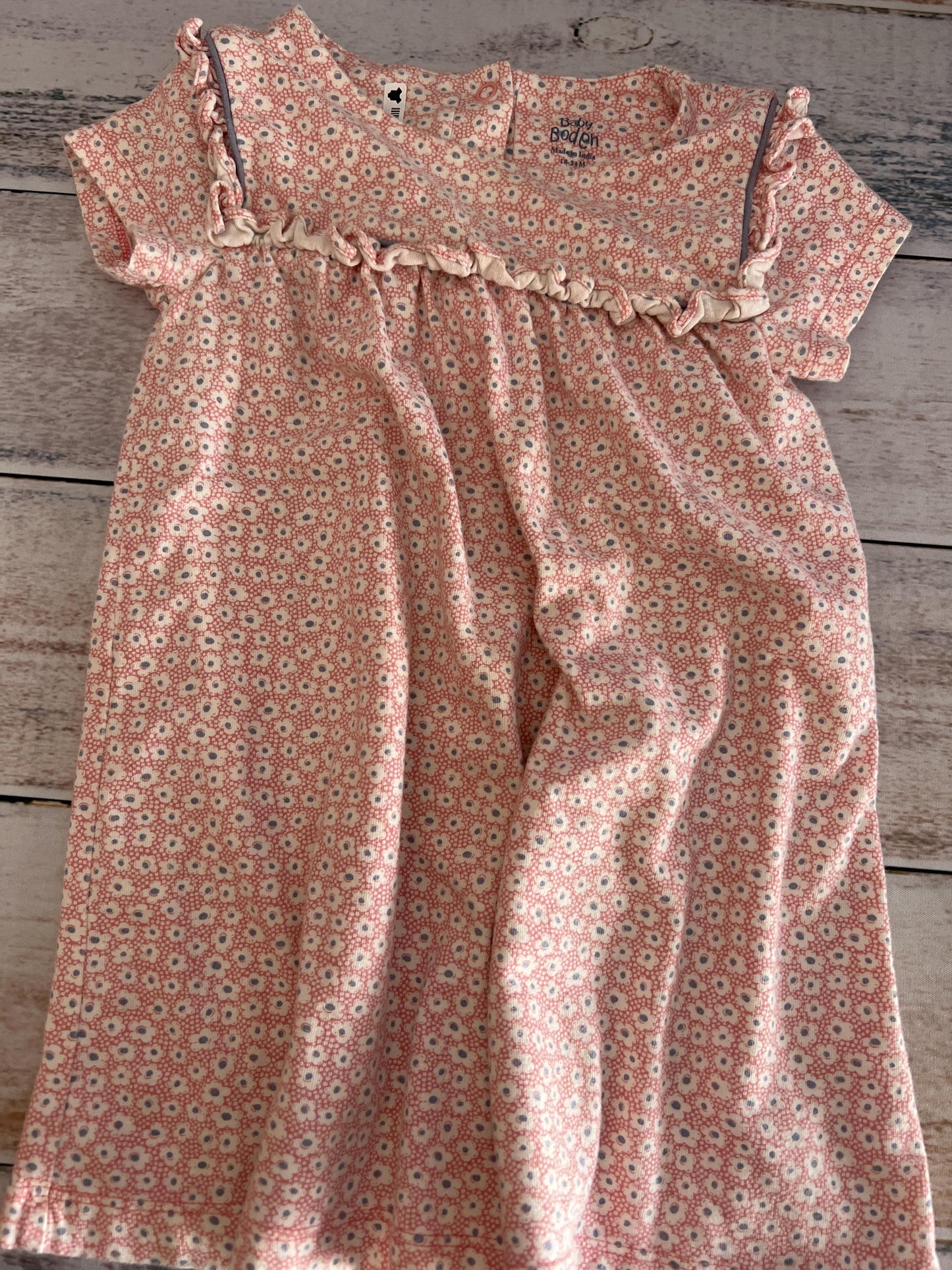 Baby Boden Girls Pink floral Dress Size: 18-24 months Pink floral