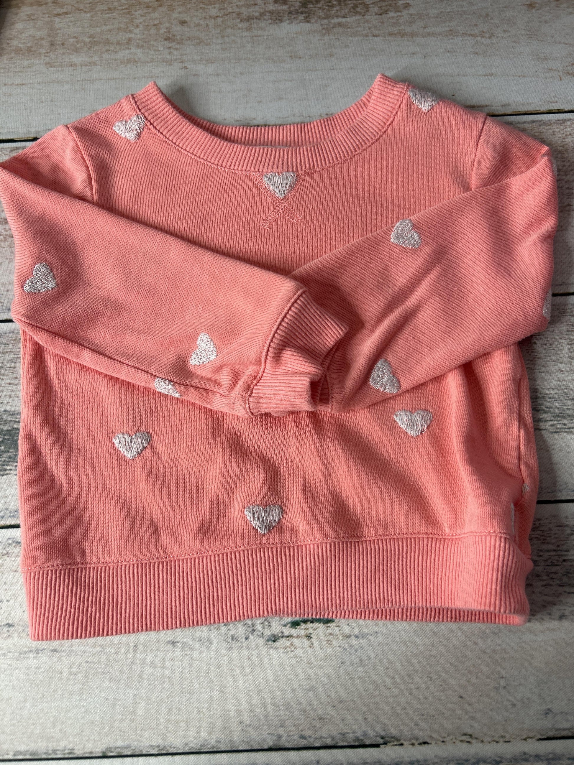 Girls Pink floral Sweater Size: 18-24 months Pink floral